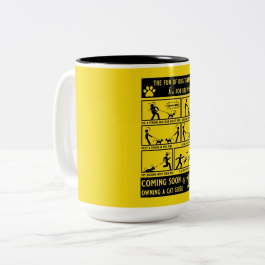 Handbuch zur Schulung von Funny Dog Zweifarbige Tasse (Vorderseite Links)