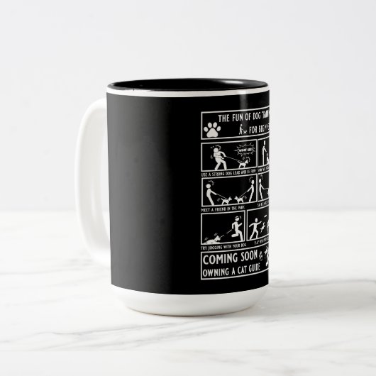 Handbuch zur Schulung von Funny Dog Zweifarbige Tasse (Vorderseite Links)