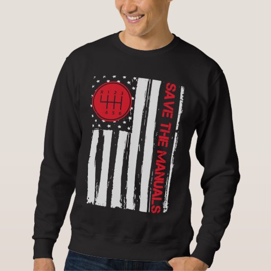 Handbücher mit 6 Geschwindigkeiten, Handübertragun Sweatshirt (Vorderseite)