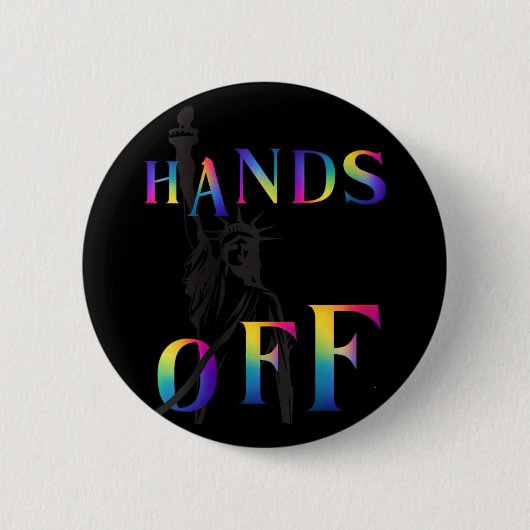 Händchen der Widerstandskraft Regenbogenstatue der Button (Vorderseite)