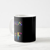 Händchen der Widerstandskraft Regenbogenstatue der Kaffeetasse (Vorderseite Links)