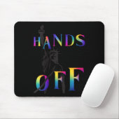 Händchen der Widerstandskraft Regenbogenstatue der Mousepad (Mit Mouse)