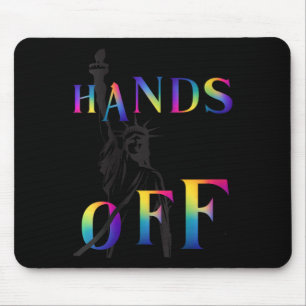 Händchen der Widerstandskraft Regenbogenstatue der Mousepad
