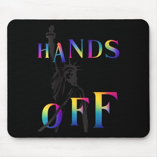 Händchen der Widerstandskraft Regenbogenstatue der Mousepad (Vorne)