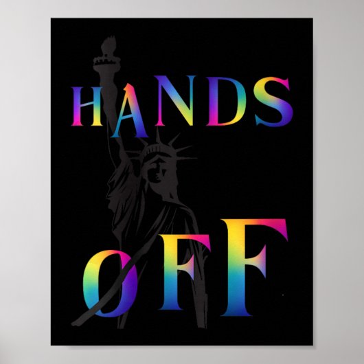 Händchen der Widerstandskraft Regenbogenstatue der Poster (Vorne)