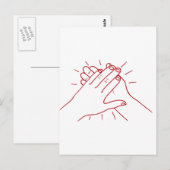 Händchen Postkarte (Vorne/Hinten)
