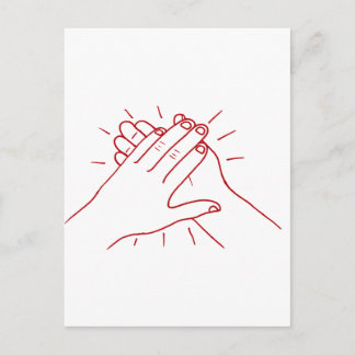 Händchen Postkarte