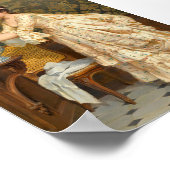 Händchen waschen, Vintages Portrait Poster (Ecke)