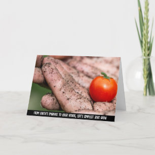 Händchengepflückte Ernte, die Essenz der Natur Dankeskarte