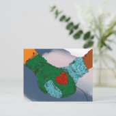Händchenpaar Kunstdrucke, Valentingeschenke Postkarte (Stehend Vorderseite)