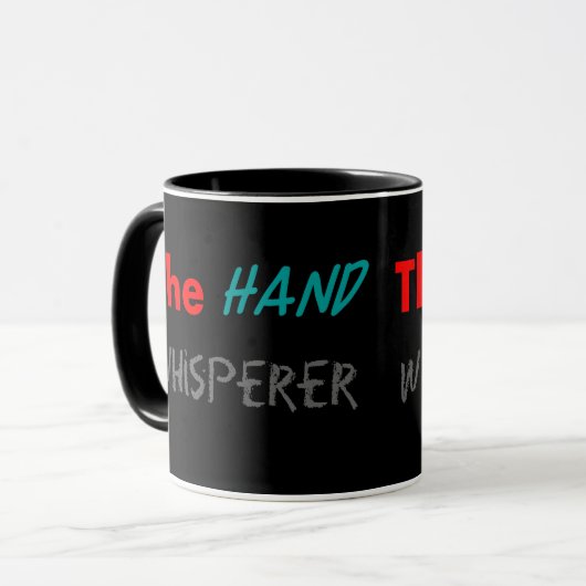 Handchirurg-Handwhisperer-Tassen Tasse (Vorderseite Links)