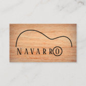 Handcrafted Custom Guitar Maker Visitenkarte (Vorderseite)