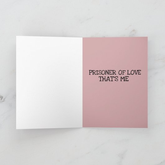 HANDCUFFS KINKY Ehefrau Ehemann LIEBE KARTEN (Innenseite)