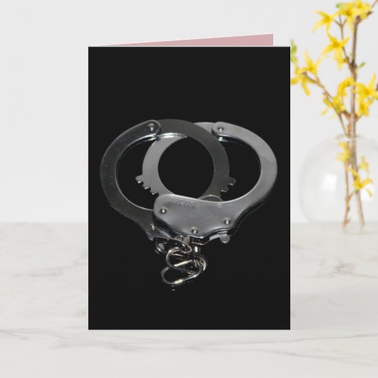 HANDCUFFS KINKY Ehefrau Ehemann LIEBE KARTEN (Gelbe Blume)