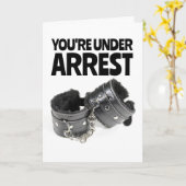 HANDCUFFS KINKY ROMANTISCH FÜR DIE EHEFRAU GREETKA KARTE (Gelbe Blume)