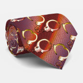 Handcuffs Neck Tie Krawatte (Gerollt)
