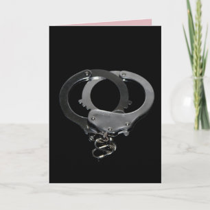 HANDCUFFS ROMANTISCHER GEFANGENER DER LIEBE GREETI KARTE