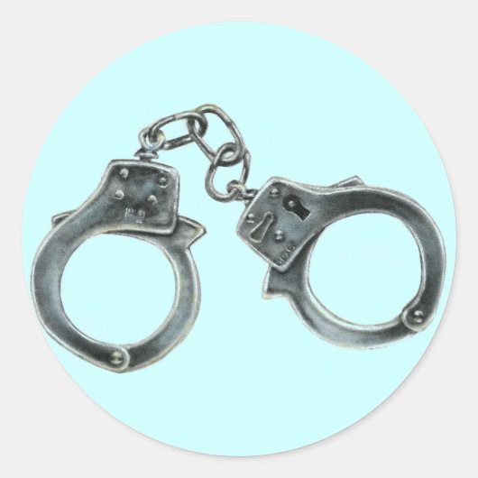 HANDCUFFS RUNDER AUFKLEBER (Vorderseite)