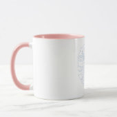Handdesign Weißer Becher | Ästhetische Kaffeetasse (Links)