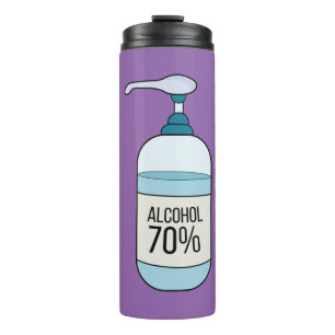 Handdesinfektionsgel mit 70% Alkohol Thermosbecher