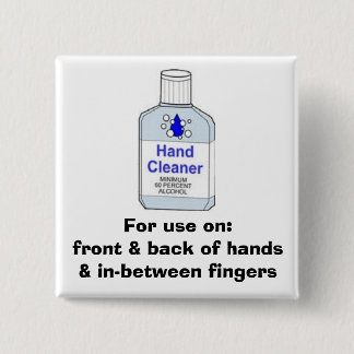 Handdesinfizierer-Richtungen Button