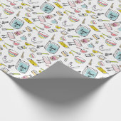 Handdrawn Backen-Muster-Packpapier Geschenkpapier (Ecke)