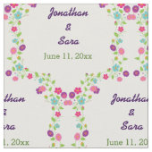 Handdrawn Blumen personalisierte Braut und Stoff (Nahaufnahme)