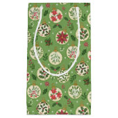 HandDrawn Christmas Ornament Gift Bag Kleine Geschenktüte (Vorderseite)