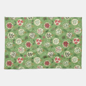 HandDrawn Christmas Ornament Kitchen Towel Geschirrtuch (Horizontal)