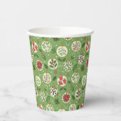 HandDrawn Christmas Ornament Paper Cups Pappbecher (Links)