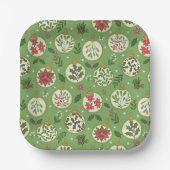 HandDrawn Christmas Ornament Paper Plates Pappteller (Vorderseite)