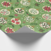 HandDrawn Christmas Ornament Wrapping Paper Roll   Geschenkpapier (Ecke)