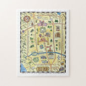 Handdrawn Karten-Puzzlespiel Reno Puzzle (Vertikal)