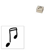 handdrawn music note gummistempel (Stempel)