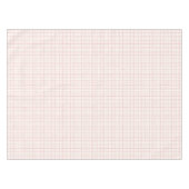 HandDrawn Organic Grid Check Ballet Pink Tischdecke (Vorderseite (Horizontal))