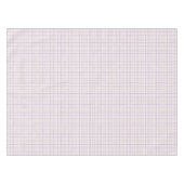 HandDrawn Organic Grid Check Dusty Lilac Tischdecke (Vorderseite (Horizontal))