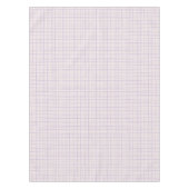 HandDrawn Organic Grid Check Dusty Lilac Tischdecke (Vorderseite)