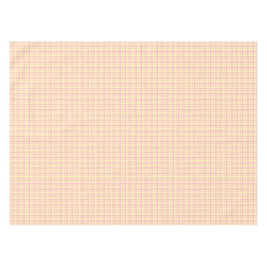 HandDrawn Organic Grid Check Sunshine Yellow Tischdecke (Vorderseite (Horizontal))