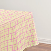 HandDrawn Organic Grid Check Sunshine Yellow Tischdecke (Beispiel)