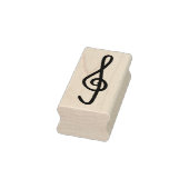handdrawn treble clef  gummistempel (Stempel)