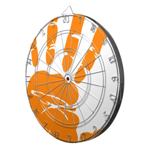 Handdruck Dartscheibe (Vorderseite rechts)