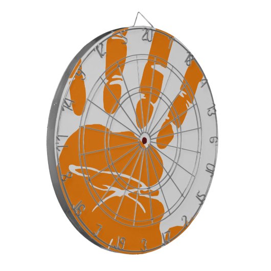 Handdruck Dartscheibe (Vorderseite Links)