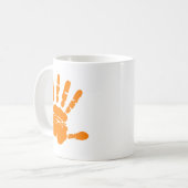 Handdruck Kaffeetasse (Vorderseite Links)