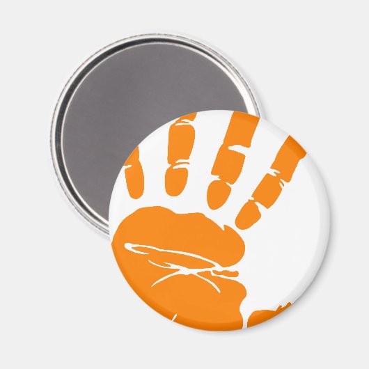 Handdruck Magnet (Vorderseite/Rückseite)