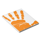 Handdruck Notizblock (angewinkelt)