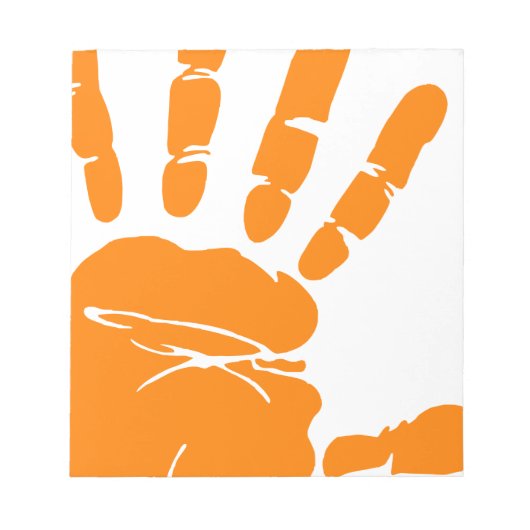 Handdruck Notizblock (Vorderseite)