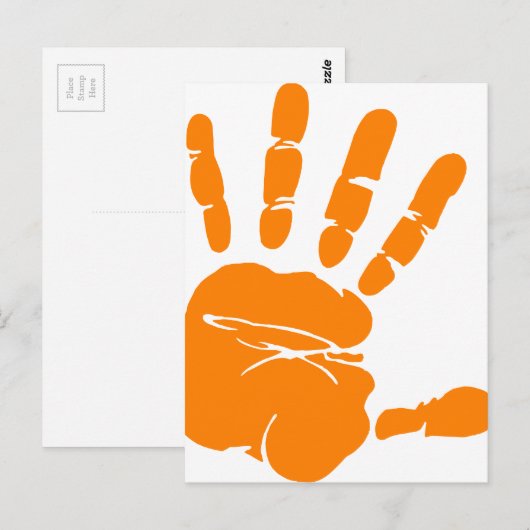 Handdruck Postkarte (Vorne/Hinten)