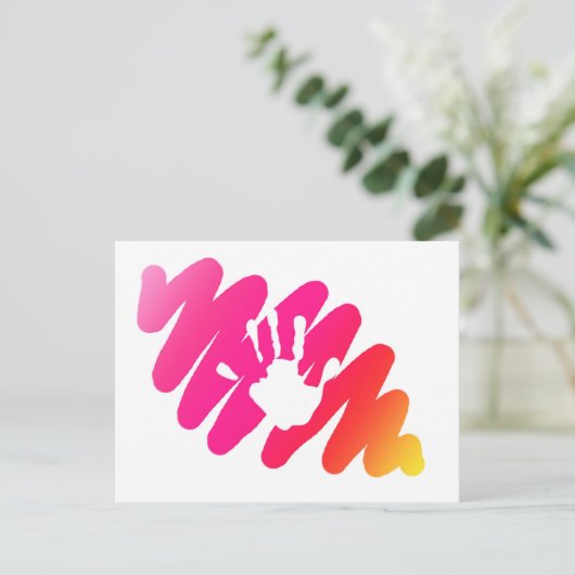 Handdruck Postkarte (Stehend Vorderseite)