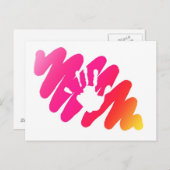 Handdruck Postkarte (Vorne/Hinten)