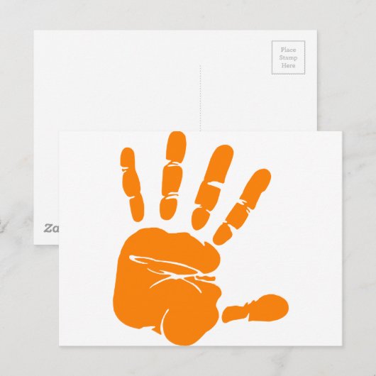 Handdruck Postkarte (Vorne/Hinten)